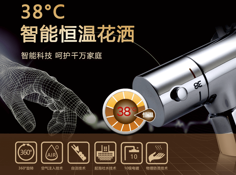 輝煌恒溫花灑：幸福如水，冷暖自知! 